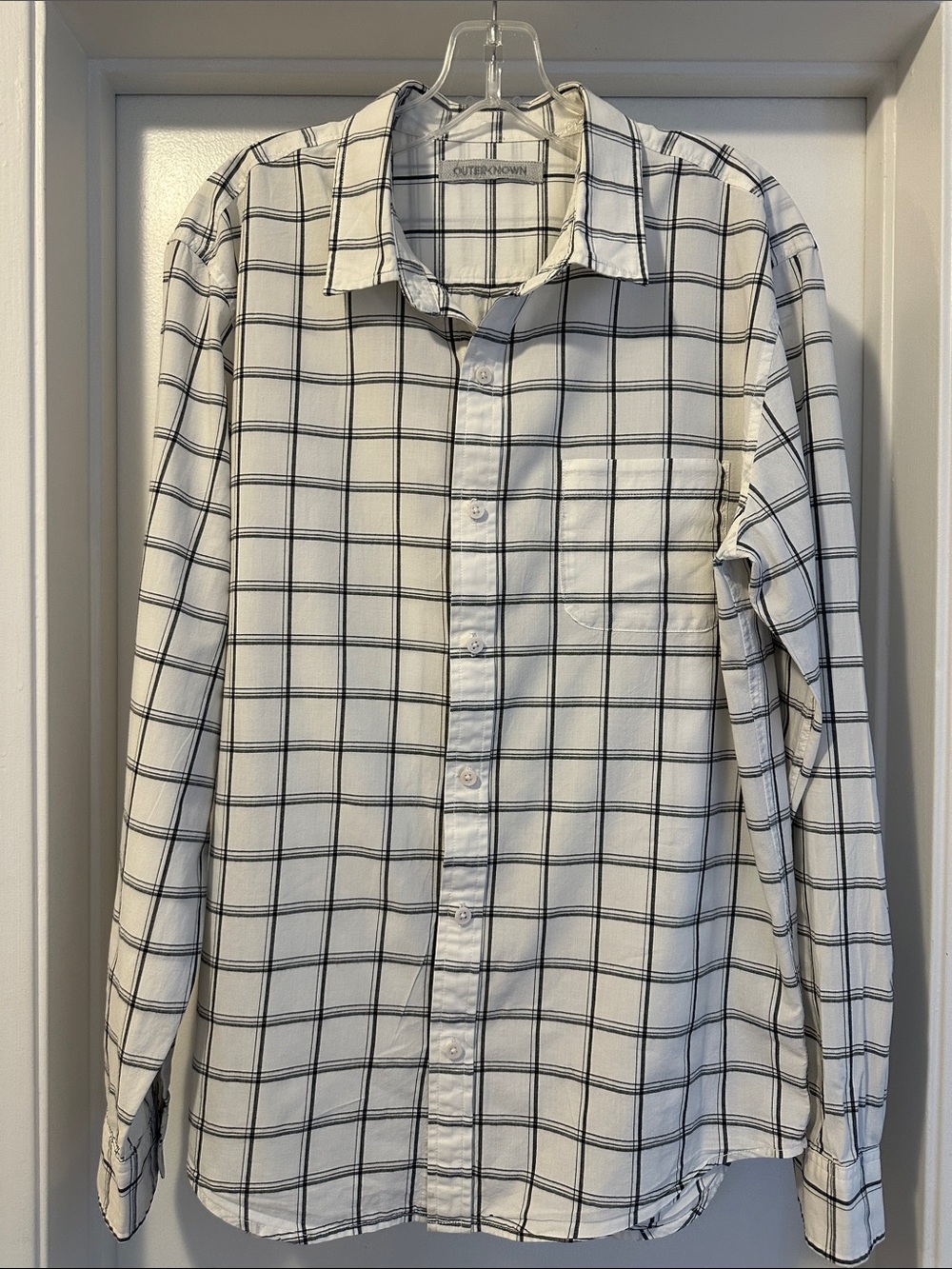 Outerknown Organic Cotton Dress Shirt Mens L